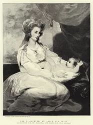 La viscontessa St Asaph e il bambino